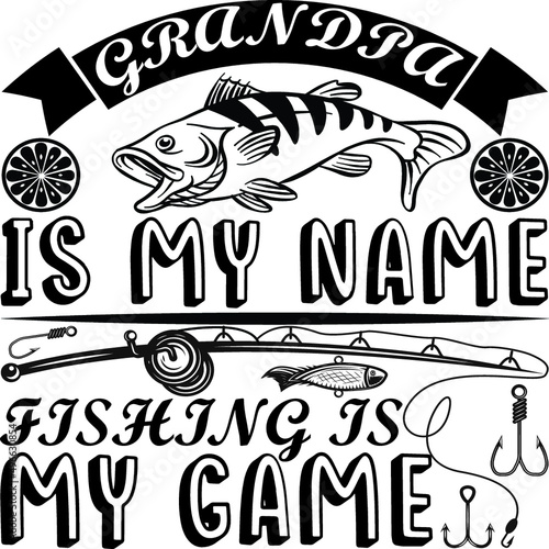 Fishing T-shirt  and SVG Design