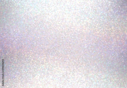 Small crystals shimmer light lilac tints background decorated subtle iridescent effect. Glittering pastel texture for winter holidays design.