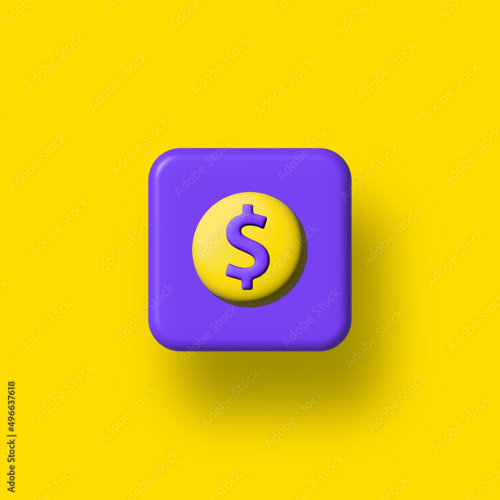dollar sign icon, 3d icon, money, currency, isolated, yellow dollar sign icon, 3d icon, money, currency, isolated, yellow