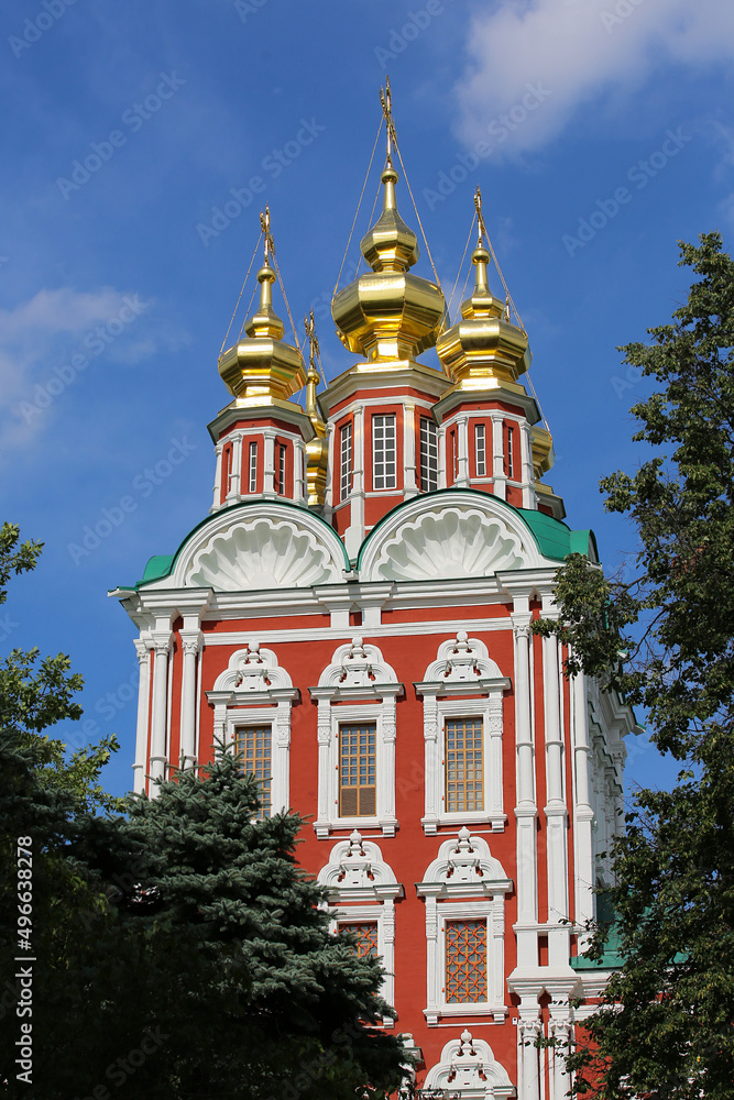 Novodevichy Monastery in summer. Moscow. Russia.
