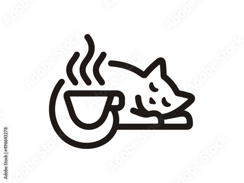 White Cat Cafe Logo