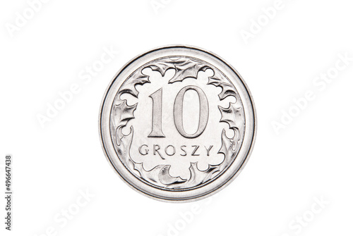 Moneta 10 groszy polskich  photo