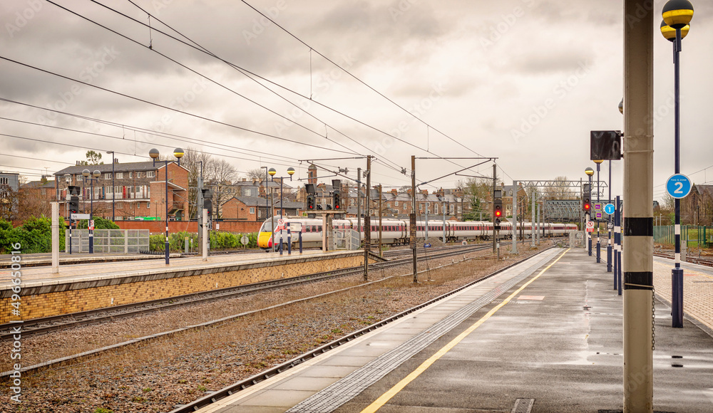 Fototapeta premium Departing train.