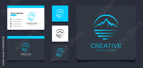 Mountain logo Abstract design inspiration