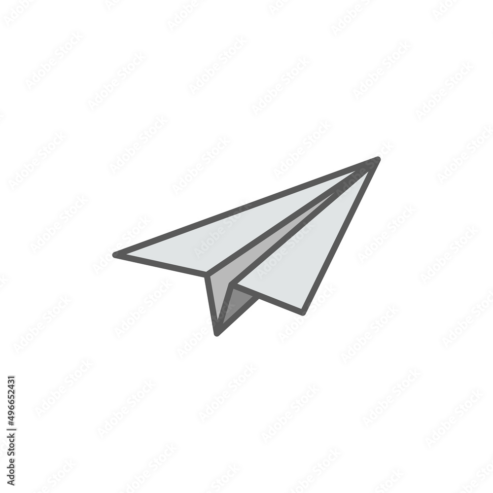 vector illustration of paper airplane icon. vector illustration of paper airplane icon.