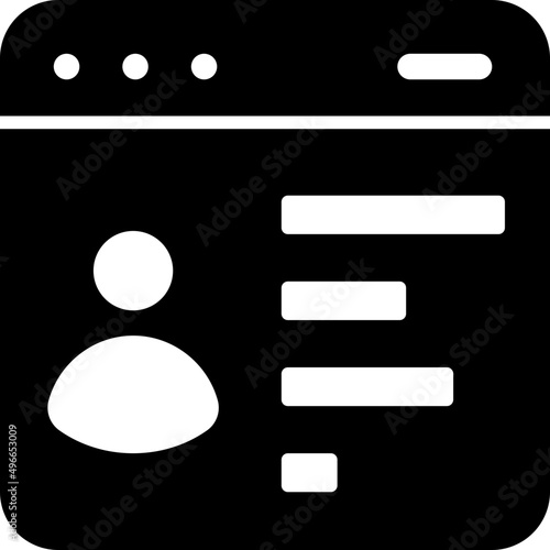 statistics glyph icon