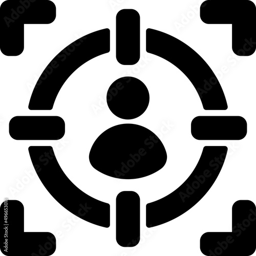 target audience glyph icon