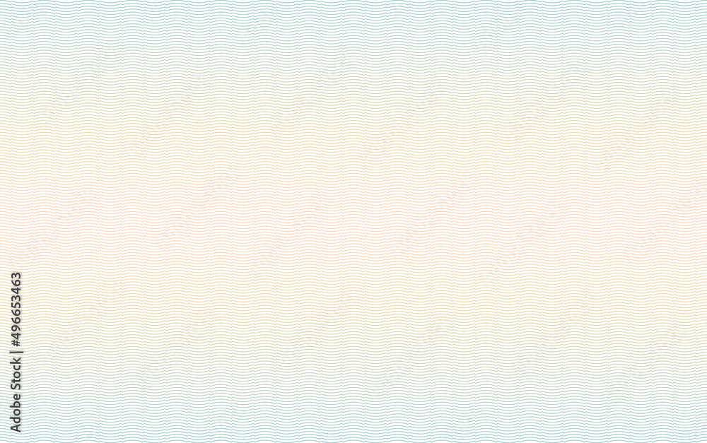 Guilloche background texture gradirent. For certificate, voucher, banknote, voucher, money design, currency, note, check, ticket. Vector illustration