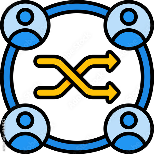 sampling filled outline icon