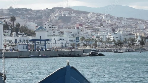 View of a maritime city in the north of Morocco