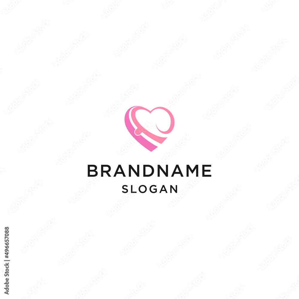 Love abstract logo design vector icon template Love abstract logo design vector icon template