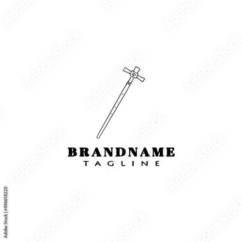 sceptre logo icon design template illustration