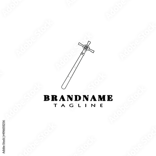 sceptre logo icon design template illustration