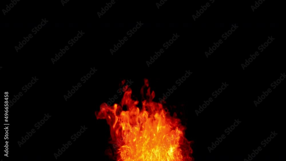 Fire Flames Igniting And Burning isolated by alpha channel ( transparent background )