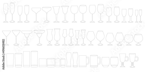 Glasses for wine, champagne, whiskey, cognac. Types of glasses for alcoholic and non-alcoholic drinks.
