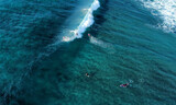 Group of surfers on the water