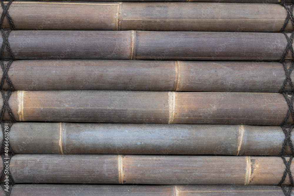 Brown bamboo background with texture for banner, thick, old bamboo. Brown bamboo background with texture for banner, thick, old bamboo.