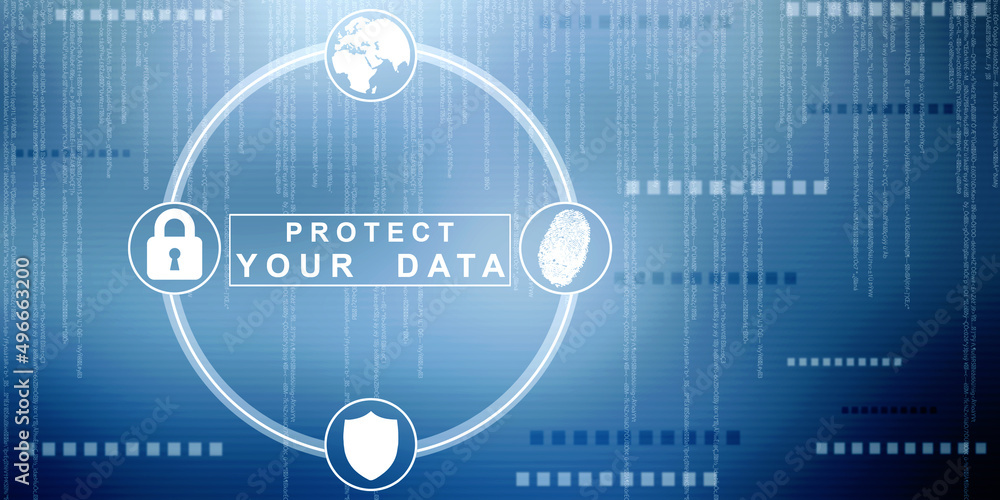 2d illustration data security concept
2d illustration data security concept