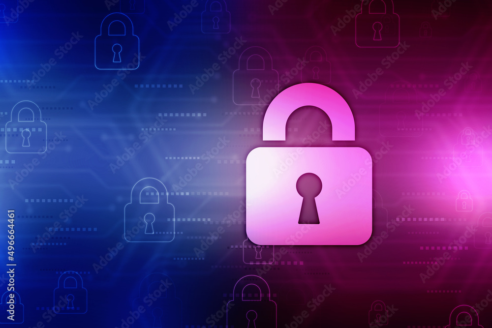 2d illustration Safety concept: Closed Padlock on digital background
2d illustration Safety concept: Closed Padlock on digital background