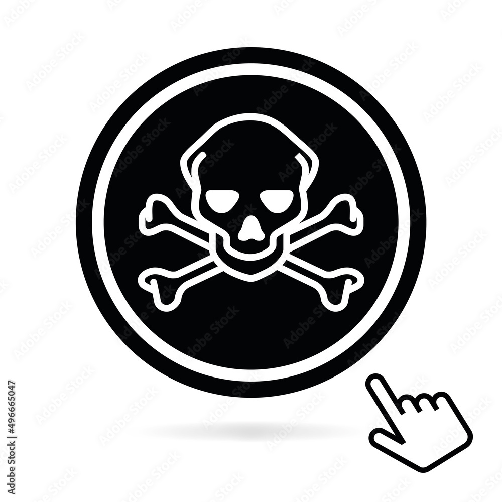 Logo danger de mort. Logo danger de mort.