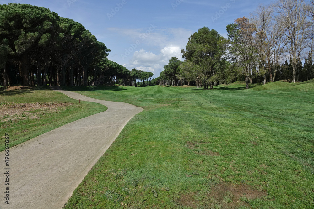 Golf de l'Empordo Forest sur la Costa Brava en Espagne