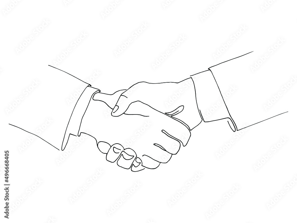 Vector picture. The hand-stinging is drawn by the liner. A simple icon on a white background. Vector picture. The hand-stinging is drawn by the liner. A simple icon on a white background.