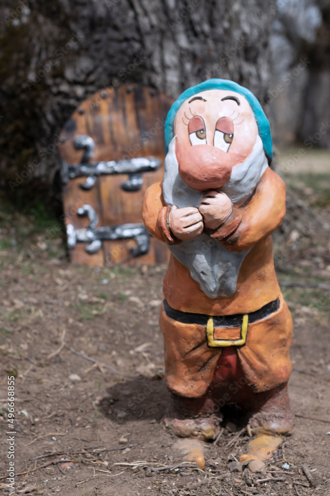 León, España; 1 de abril de 2022 Bosque encantado situado en Almanza