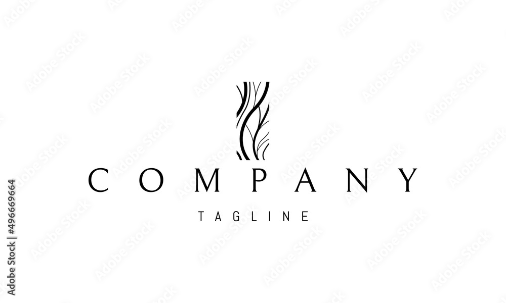 Vector logo on which an abstract image of a pattern imitating the bark of a tree. Vector logo on which an abstract image of a pattern imitating the bark of a tree.