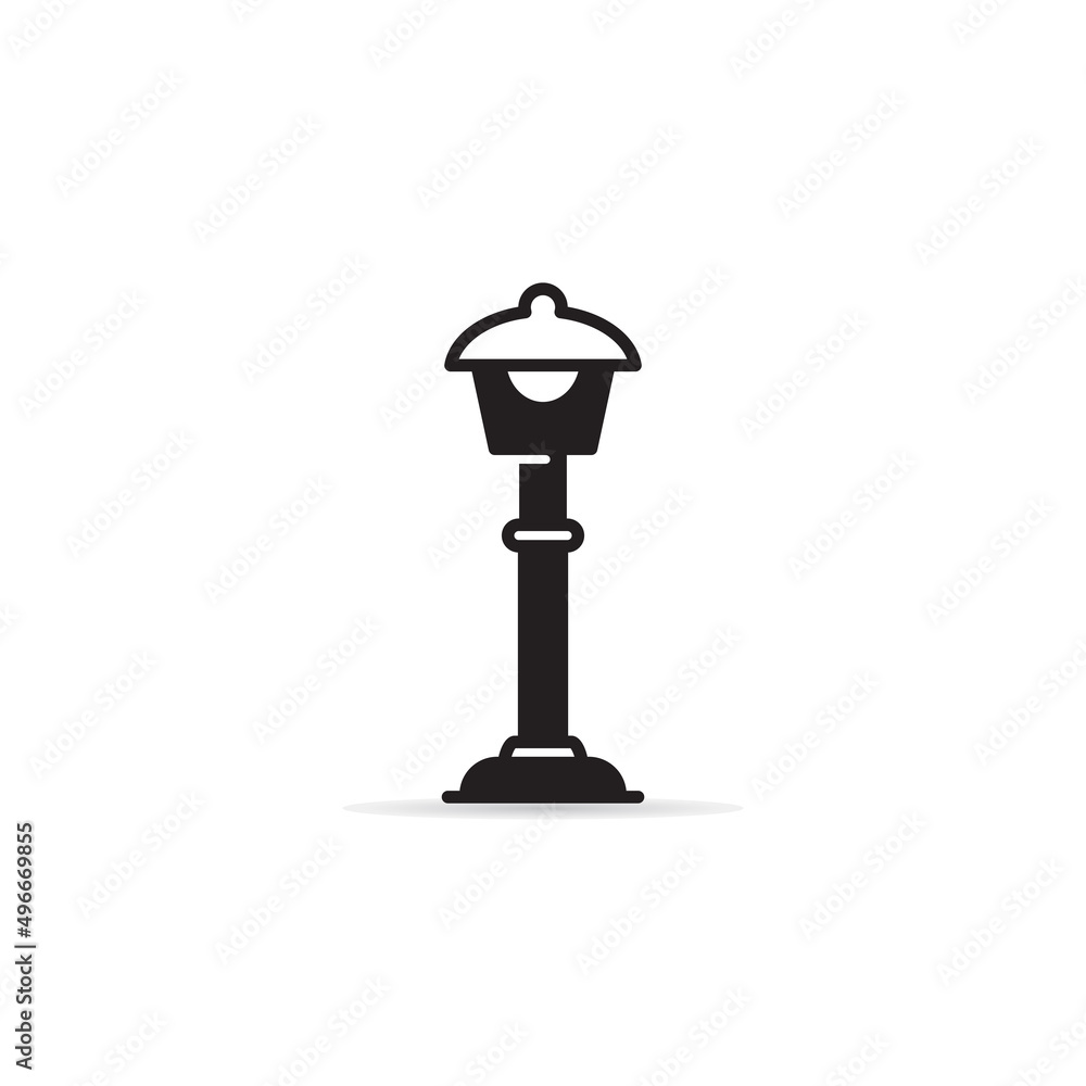 street lamp icon vector illustration
