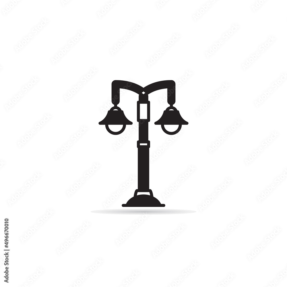 street lamp icon vector illustration