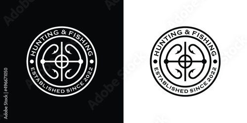 Hunting and Fishing Hook + Sniper Scope Target 1