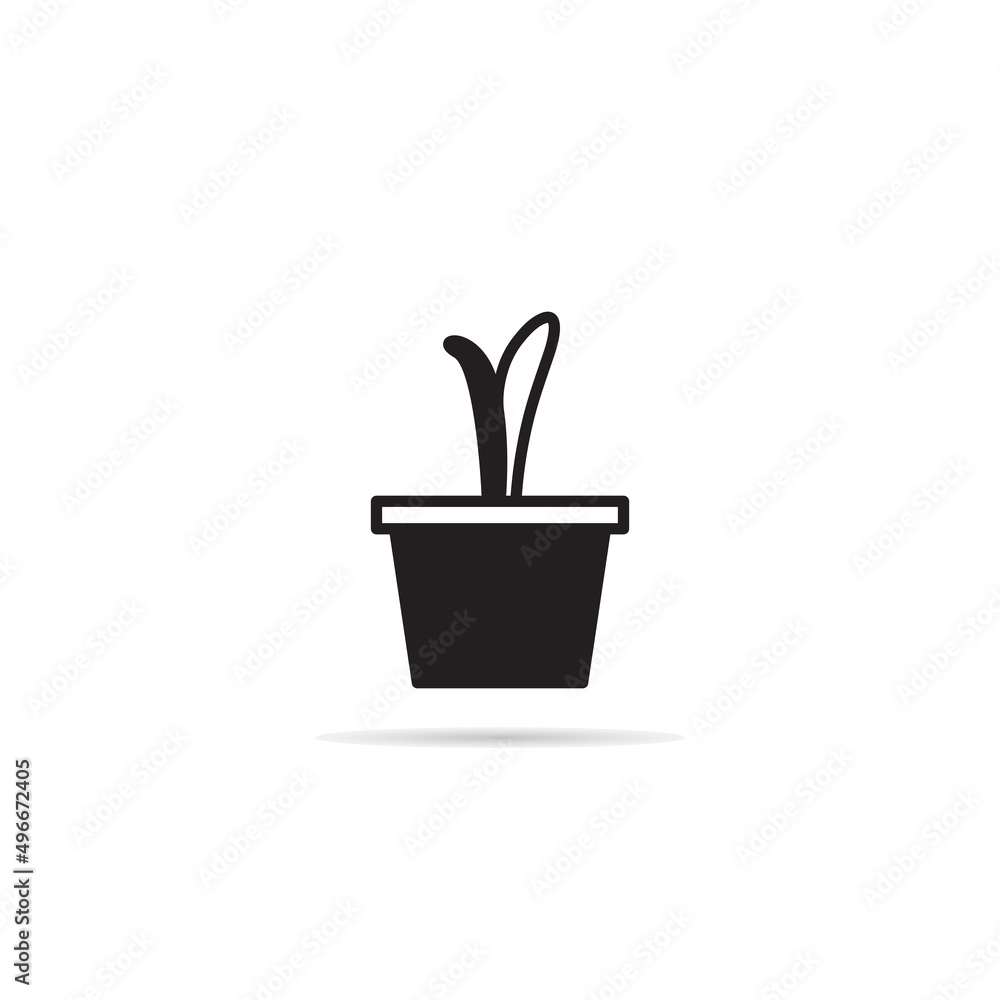 houseplant and tree icon vector illustration houseplant and tree icon vector illustration