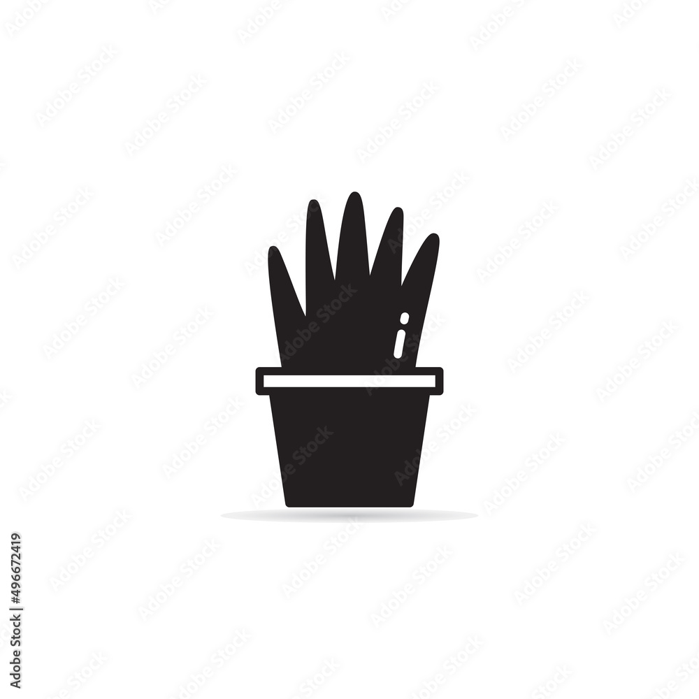 houseplant and tree icon vector illustration houseplant and tree icon vector illustration