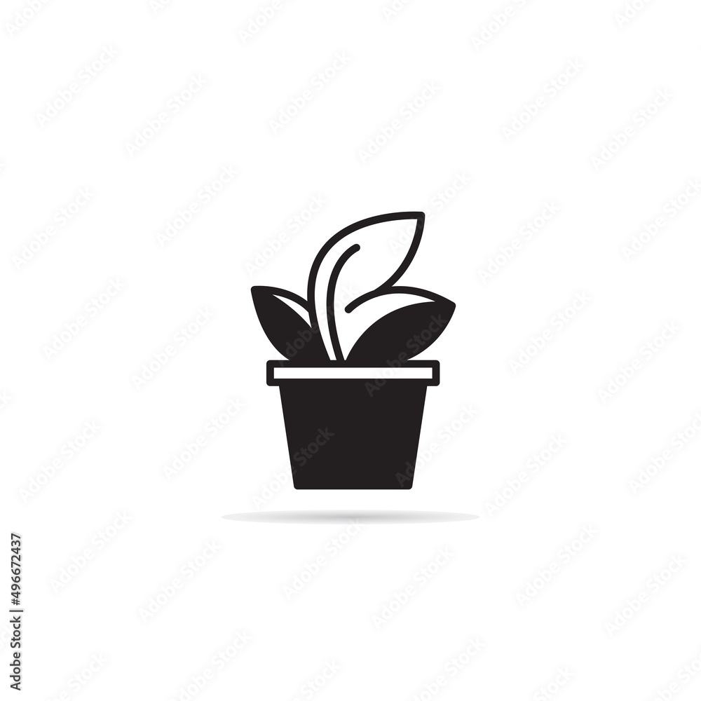 houseplant and tree icon vector illustration houseplant and tree icon vector illustration