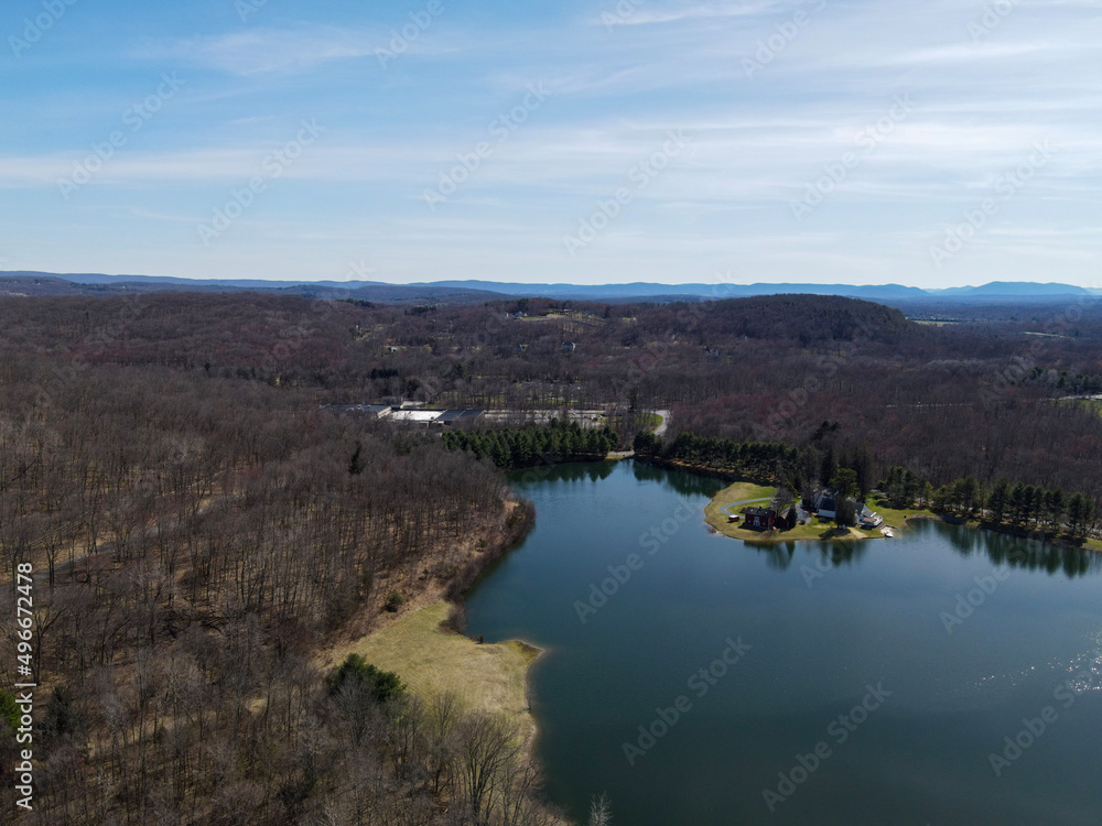 lake and mountains