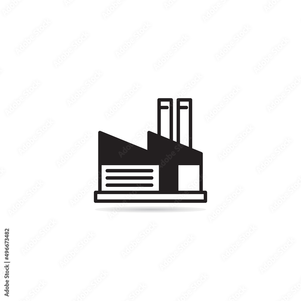 factory building icon vector illustration factory building icon vector illustration