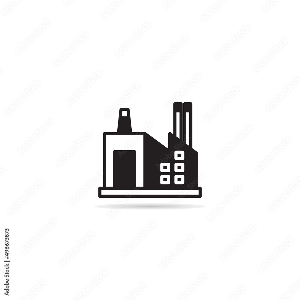 factory building icon vector illustration factory building icon vector illustration