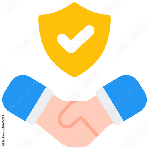 trust flat icon