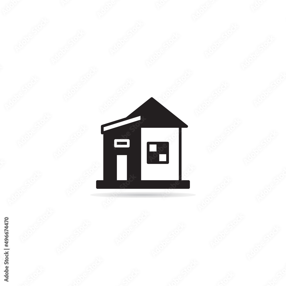 home building icon vector illustration home building icon vector illustration