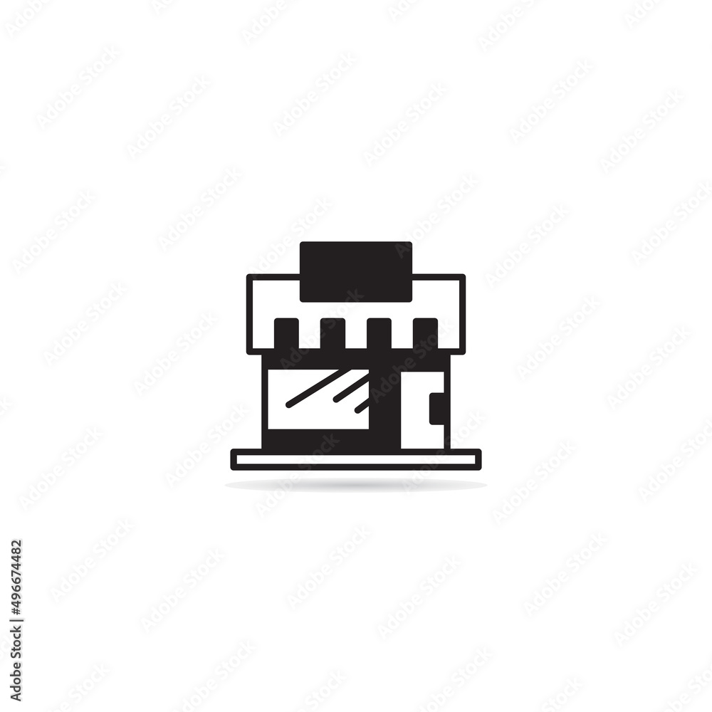grocery shop icon vector illustration grocery shop icon vector illustration