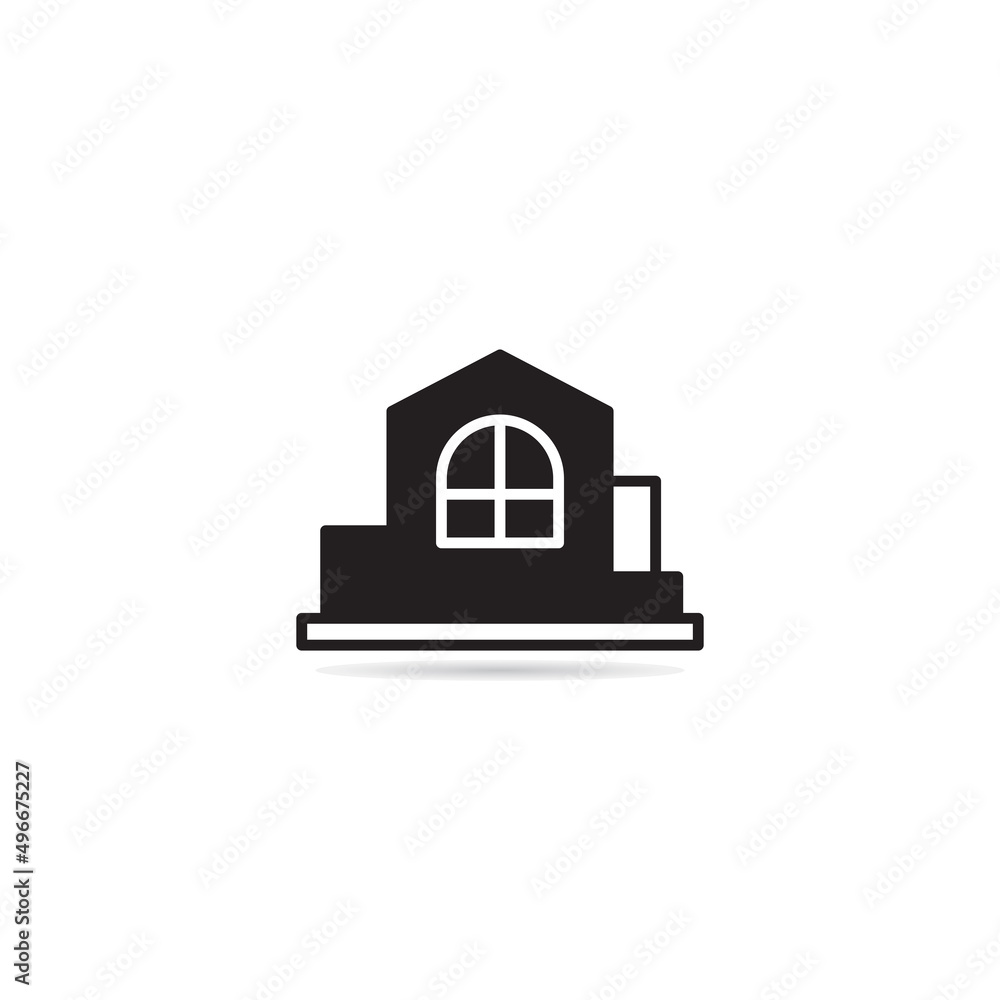 home building icon vector illustration home building icon vector illustration