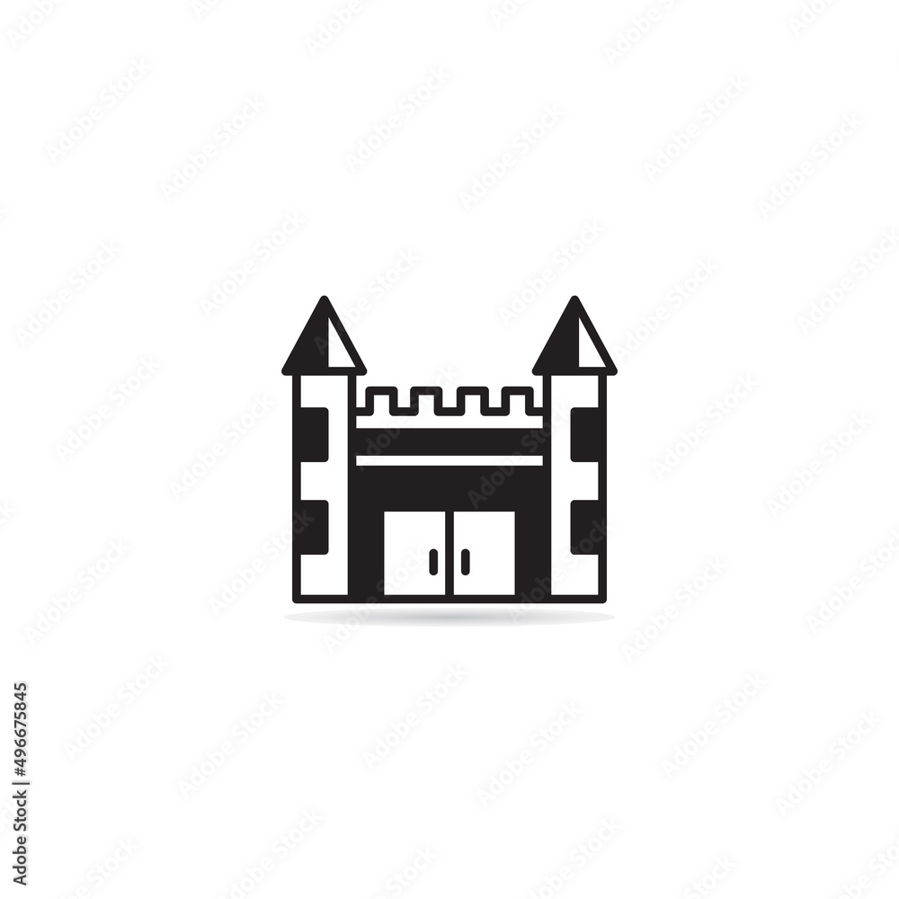 castle, fort and palace icon vector illustration castle, fort and palace icon vector illustration