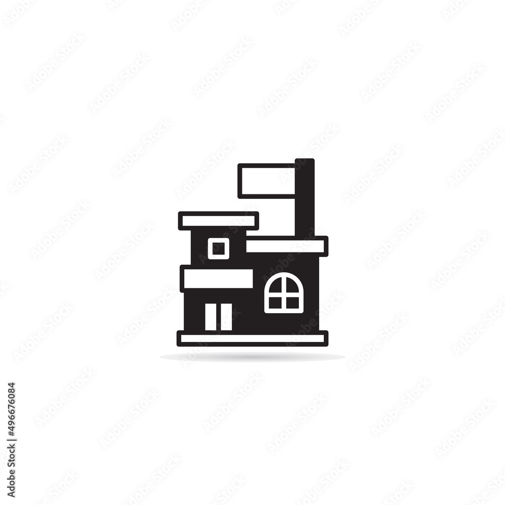 house building icon vector illustration house building icon vector illustration
