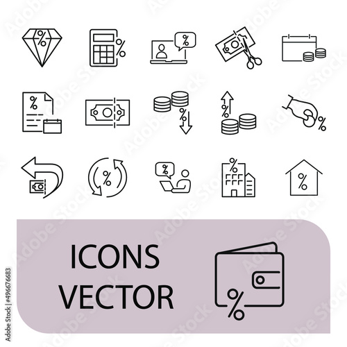 tax icons set . tax pack symbol vector elements for infographic web