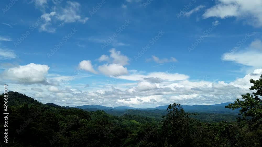 Time Lapse clouds over the mountains in Sajek Chittagong