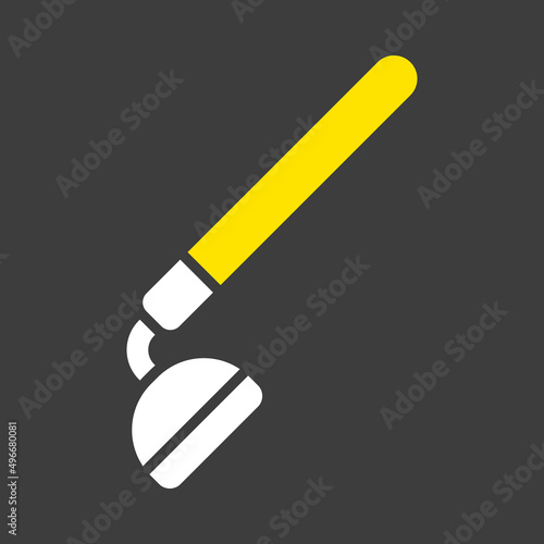 Garden hoe vector isolated glyph icon
