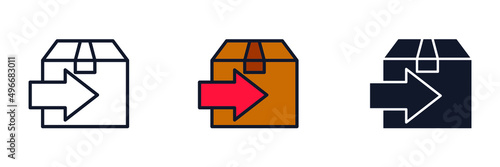 fast delivery. free shipping icon symbol template for graphic and web design collection logo vector illustration