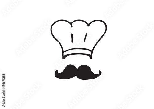 chef cook mustache