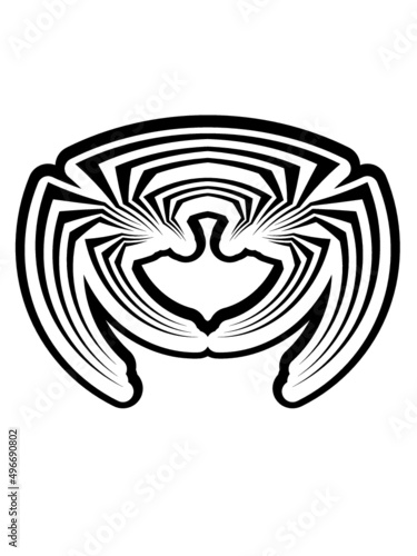 Muster Streifen Spinne 