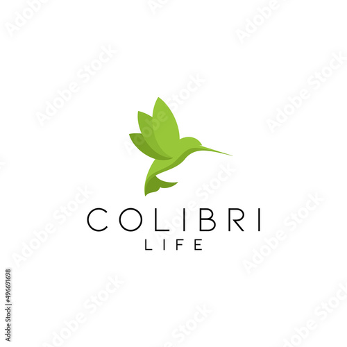 Hummingbird Logo. Bird symbol design, contemporary hummingbird,colibri logo